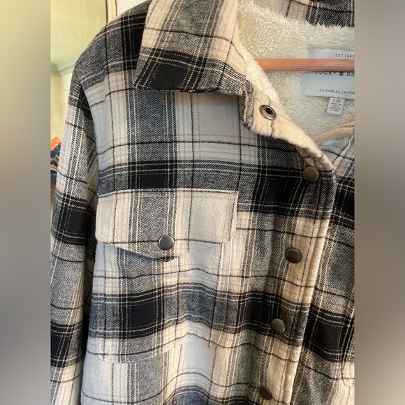 Lucky Brand Flannel Fleece Size L - Picture 3 of 5